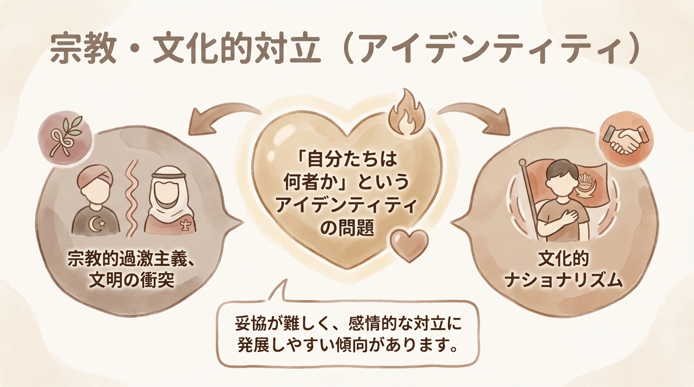 宗教・文化的対立（アイデンティティ）